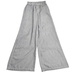 HG Striped Wide Leg Palazzo Pants High Waist Casual XS 23x28 Boho Chic Y2K‎